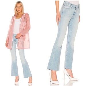 MOTHER The Weekender Fray In Swimming Pool Sunday Flare Jeans Denim Size 27